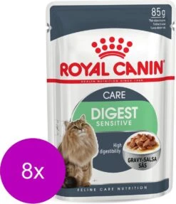 Royal Canin Fhn Digest Sensitive In Gravy – Kattenvoer – 8 X 12×85 G