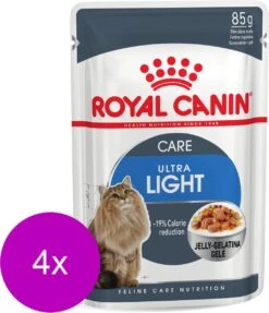 Royal Canin Ultra Light In Jelly – Kattenvoer – 4 X 12×85 G