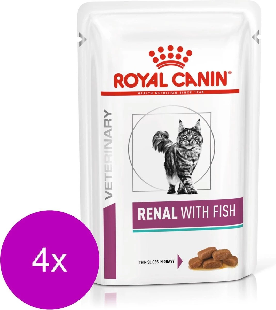 Royal Canin Veterinary Diet Renal Tuna Wet – Kattenvoer – 4 X 12×85 G 3 Royal Canin Veterinary Diet Renal Tuna Wet – Kattenvoer – 4 X 12×85 G