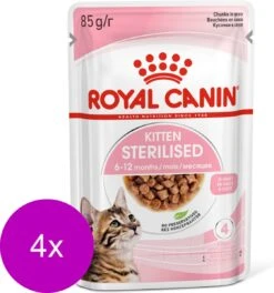 Royal Canin Kitten Sterilised Gravy – Kitten-Kattenvoer – 4 X 12×85 G