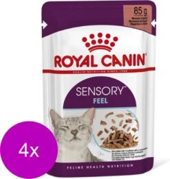Royal Canin Sensory Multipack Feel – In Gravy – Kattenvoer – 4 X 12×85 G