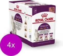 Royal Canin Sensory Multipack Mix – In Gravy – Kattenvoer – 4 X 12×85 G