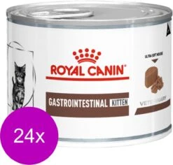 Royal Canin Veterinary Diet Gastro Intestinal Kitten Blik – Kattenvoer – 24 X 195 G
