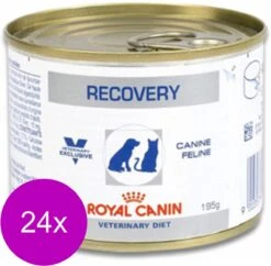 Royal Canin Veterinary Diet Recovery Wet – Honden- En Kattenvoer – 24 X 195 G
