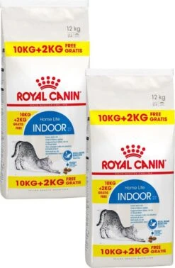 Royal Canin Indoor 27 – Kattenvoer – 2 X 10+2 Kg Bonusbag
