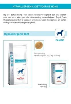 Royal Canin Hypoallergenic - Hondenvoer - 14 Kg -Pet Verkoop 822x1200