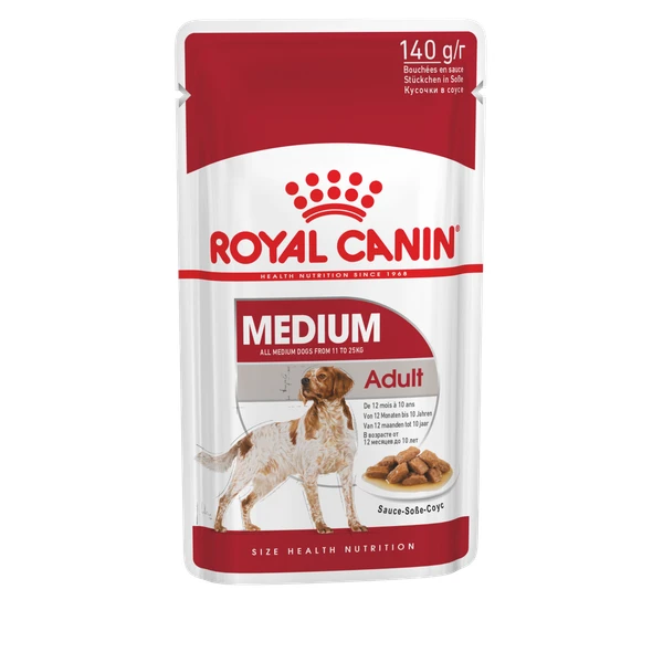 Royal Canin Medium Adult Natvoer – Hondenvoer – 10×140 G 3 Royal Canin Medium Adult Natvoer – Hondenvoer – 10×140 G