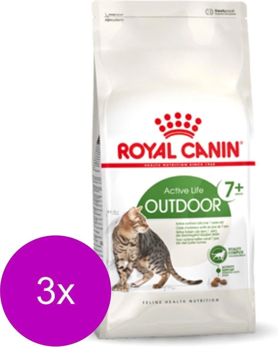 Royal Canin Fhn Outdoor 7plus – Kattenvoer – 3 X 2 Kg 3 Royal Canin Fhn Outdoor 7plus – Kattenvoer – 3 X 2 Kg