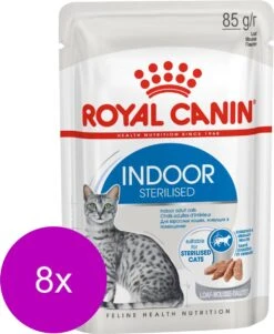 Royal Canin Indoor In Gravy – Kattenvoer – 8 X 12 X 85 G