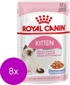 Royal Canin Kitten In Jelly – Kattenvoer – 8 X 12×85 G
