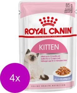 Royal Canin Kitten In Jelly – Kitten-Kattenvoer – 4 X 12×85 G