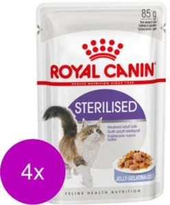 Royal Canin Sterilised In Jelly – Kattenvoer – 4 X 12×85 G